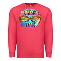 Cardinal summer time sunset glasses Premium Sweatshirt - BarkalooDesign