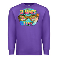 Purple summer time sunset glasses Premium Sweatshirt - BarkalooDesign