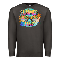 Smoke summer time sunset glasses Premium Sweatshirt - BarkalooDesign