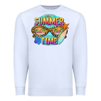 White summer time sunset glasses Premium Sweatshirt - BarkalooDesign