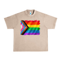 French Oak Pride flag background Urban Heavy Tee - CowGirlArtShop