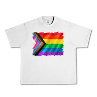 Lunar Rock Pride flag background Urban Heavy Tee - CowGirlArtShop