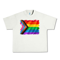 Pistachio Pride flag background Urban Heavy Tee - CowGirlArtShop