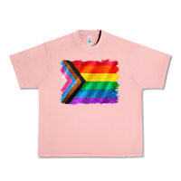 Salmon Pride flag background Urban Heavy Tee - CowGirlArtShop