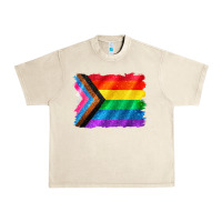 Sandshell Pride flag background Urban Heavy Tee - CowGirlArtShop