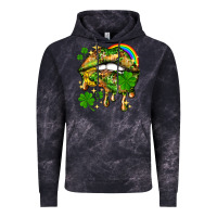 Cloud Black St. Patrick's Day lips Vintage Hoodie - HowdyJamesFarm