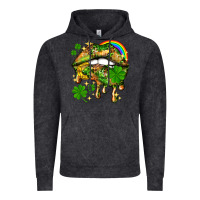 Vintage Black St. Patrick's Day lips Vintage Hoodie - HowdyJamesFarm