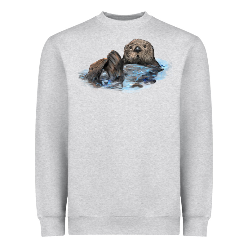 California Sea Otter Heavyweight Sweatshirt by LillyAllenDesigns | Teevron