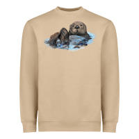 Mushroom california sea otter Heavyweight Sweatshirt - LillyAllenDesigns