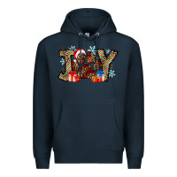 Navy festive joy Premium Hoodie - CowhideDigitalArt