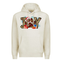 Oatmeal Heather festive joy Premium Hoodie - CowhideDigitalArt