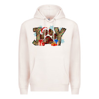 Pale Pink festive joy Premium Hoodie - CowhideDigitalArt