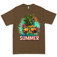 Cacao Hello summer pineapple Premium Tee - NancyCooperArtShop