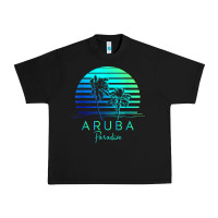 Black Vintage Aruba Beach Tropical Vibes Vacation Souvenir Gift Urban Heavy Tee - longCreatives