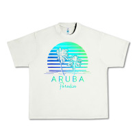 Pistachio Vintage Aruba Beach Tropical Vibes Vacation Souvenir Gift Urban Heavy Tee - longCreatives