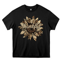 Black thankful sunflower Heavy Core Tee - Bettercallsaul