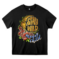 Black stay wild moon child Heavy Core Tee - JahusDesignShop