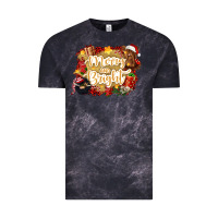 Cloud Black merry and bright Vintage Tee - CowGirlArtShop