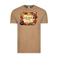 Vintage Coffee merry and bright Vintage Tee - CowGirlArtShop