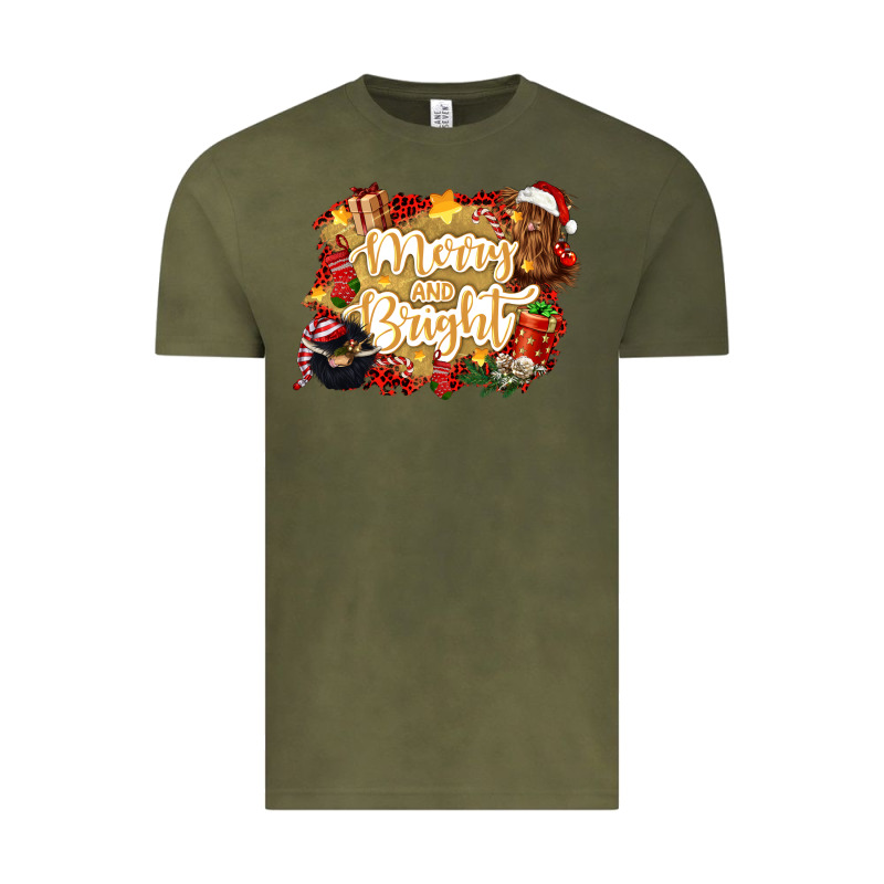 Merry And Bright Vintage Tee by CowGirlArtShop | Teevron