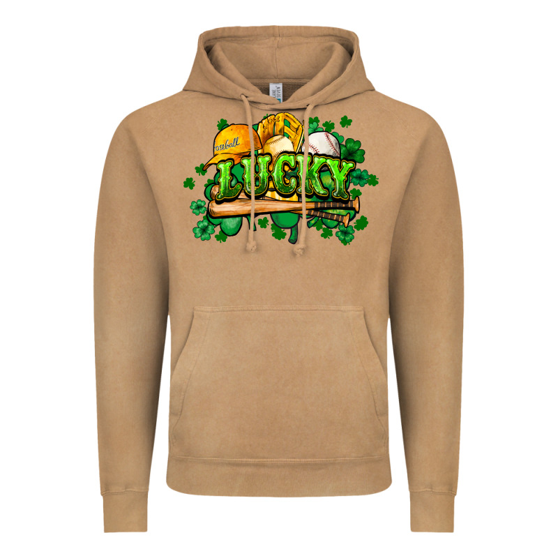 St. Patrick's Day Baseball Vintage Hoodie by HowdyJamesFarm | Teevron