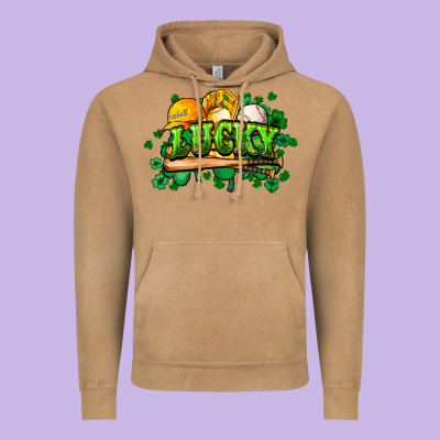 St. Patrick's Day Baseball Vintage Hoodie Designed By Howdyjamesfarm