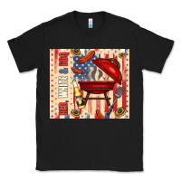 Black red white and bbq usa flag Classic Tee - TumblerDesignByShophia