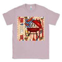 Lilac red white and bbq usa flag Classic Tee - TumblerDesignByShophia