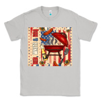 Moon Dust red white and bbq usa flag Classic Tee - TumblerDesignByShophia