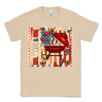 Mushroom red white and bbq usa flag Classic Tee - TumblerDesignByShophia