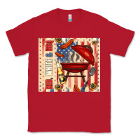 Red red white and bbq usa flag Classic Tee - TumblerDesignByShophia