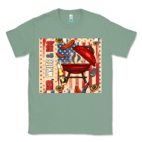 Sage red white and bbq usa flag Classic Tee - TumblerDesignByShophia