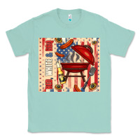 Seafoam red white and bbq usa flag Classic Tee - TumblerDesignByShophia