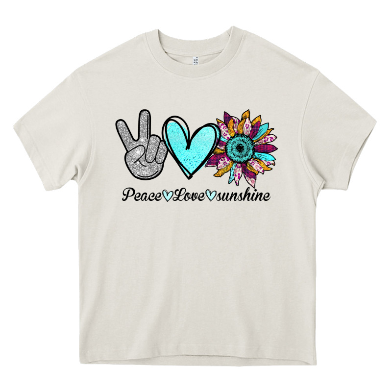 Peace Love Sunshine Heavy Core Tee by Bettercallsaul | Teevron
