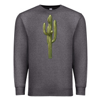 Charcoal Heather cactus Premium Sweatshirt - BarkalooDesign