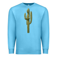 Ocean Blue cactus Premium Sweatshirt - BarkalooDesign