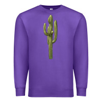 Purple cactus Premium Sweatshirt - BarkalooDesign