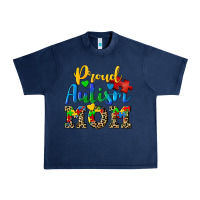 Navy proud autism mom Urban Heavy Tee - CowGirlArtShop