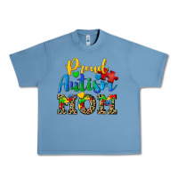 Pebble Blue proud autism mom Urban Heavy Tee - CowGirlArtShop
