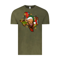 Vintage Olive christmas texas highland cow Vintage Tee - Jasminsmagicworld