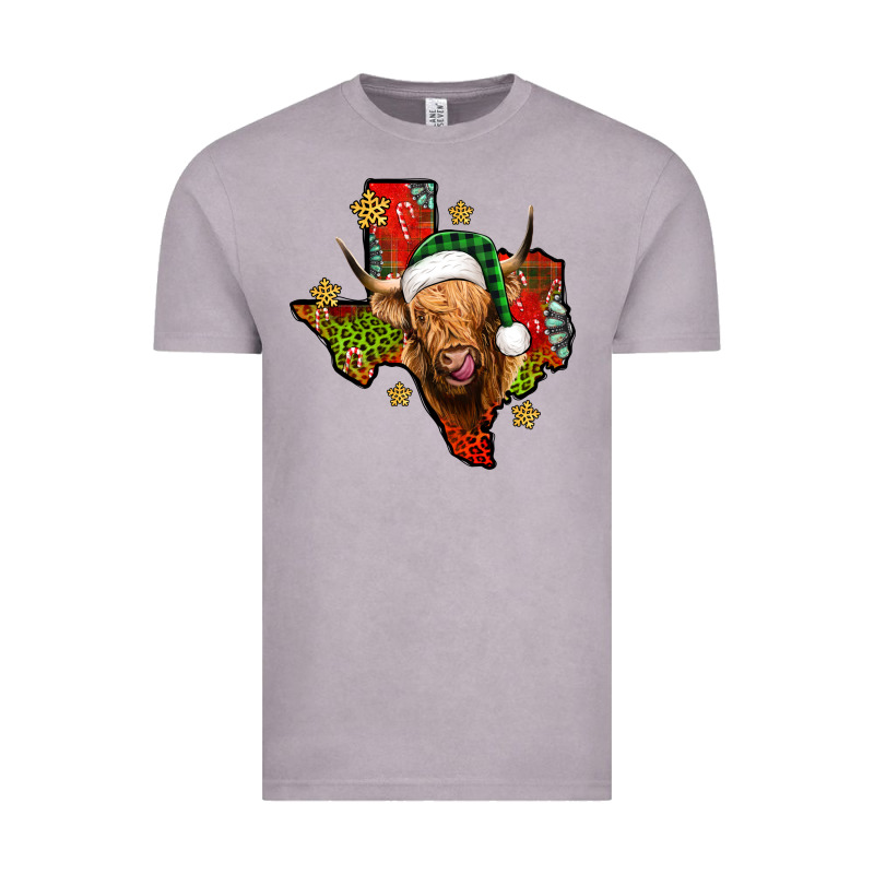 Christmas Texas Highland Cow Vintage Tee by Jasminsmagicworld | Teevron