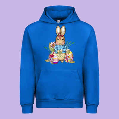 Easter Bunny And Eggs Urban Hoodie Designed By Adodesignshop