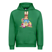 Emerald easter bunny and eggs Urban Hoodie - AdoDesignShop