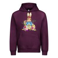 Mauve Wine easter bunny and eggs Urban Hoodie - AdoDesignShop