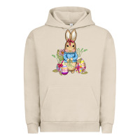Pigment French Oak easter bunny and eggs Urban Hoodie - AdoDesignShop