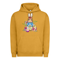 Pigment Peanut Butter easter bunny and eggs Urban Hoodie - AdoDesignShop