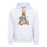 White easter bunny and eggs Urban Hoodie - AdoDesignShop