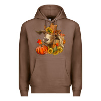 Chestnut fall goat Premium Hoodie - LillyAllenDesigns
