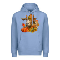 Colony Blue fall goat Premium Hoodie - LillyAllenDesigns