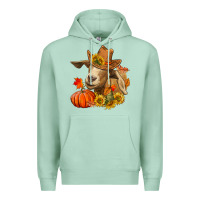 Seafoam fall goat Premium Hoodie - LillyAllenDesigns